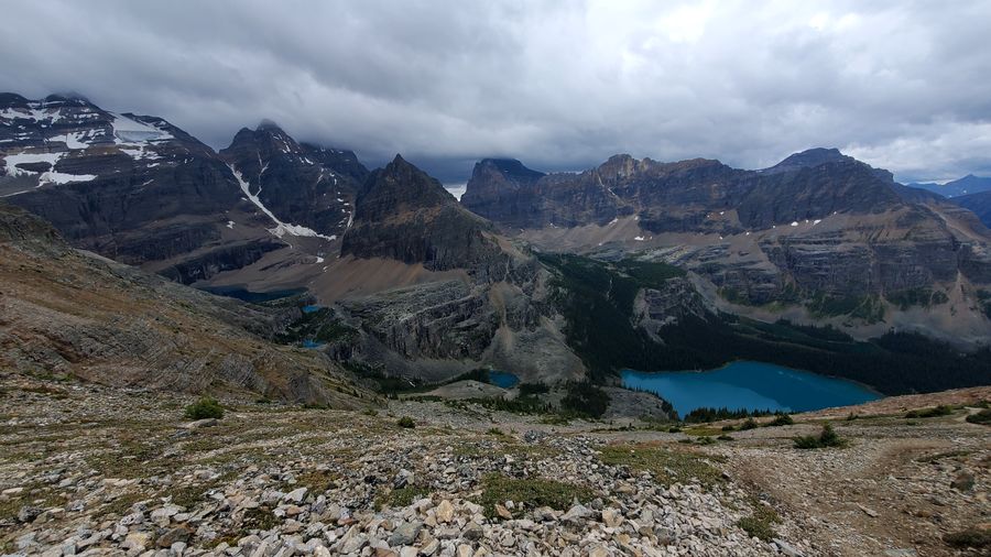 Half-way up the first climb from lake O'Hara